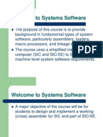 Welcome To Systems Software