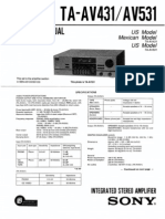 Sony Ta-Av431 Av531