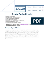 Crystal Radio Circuits