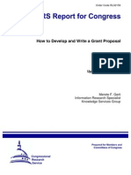 How To Develop and Write A Grant Proposal: Updated May 25, 2007