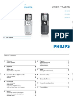 Philips Voice Tracer User Manual