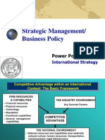 Power Point Set 7 - International Strategy - Fall 2007