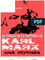 Cohen La Teoria de La Historia de Karl Marx Una Defensa OCR