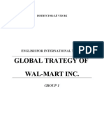 Global Trategy of Wal-Mart Inc.: English For International Trade