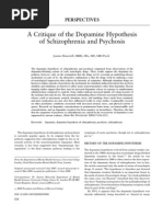 Dopamine Hypothesis