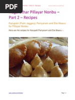 Nagarathar Pillayar Nonbu - Part 2 - Recipes