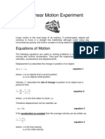 Linear Motion Practical