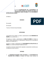 Convenio de Incorporación Al Futuro Modelo de Gestión Del Canal de Isabel II