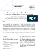 A Multi-Period Optimization Model For The Procurement of Component-Based Enterprise Information Technologies