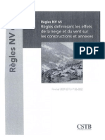 Règles NV 65 (Février 2009) DTU P 06-002 - Règles Définissant Les Effets de La Neige Et Du Vent S