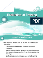 Evaluation Training