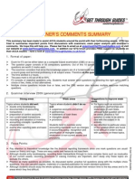 Examiners Comments Summary F3