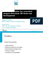 UWB FMCW Radar For Concealed Weapon Detection: RF Front-End Development