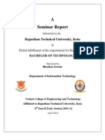 A Seminar Report: Rajasthan Technical University, Kota