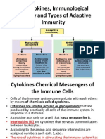 Cytokines, Immunological Memory and Types of Adaptive Immunity