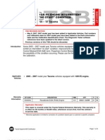 Technical Service Bulletin: 1Gr-Fe Engine Intermittent No Start" Condition