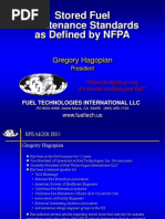 Stored Fuel Maintenance Standards As Defined by NFPA: Gregory Hagopian