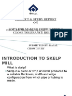 Project & Study Report ON Sop'S For Making Cobble Free & Close Tolerance Rolling