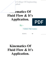 Kinematics of Fluid Flow Its Application