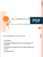 Cast Immobilisation