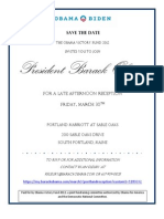 POTUS Reception Invitation