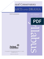 Speech Arts Syllabus 2011