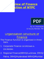 Overview of NTPC Finance Function