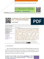 Aerodynamic and Acoustic Parameters of A Coandã Flow - A Numerical Investigation