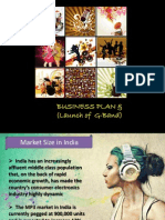 Business Plan & (Launch of G-Band)