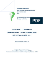 Celam Congreso de Vocaciones 2011 Documento de Trabajo