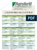 Calendário de Culturas