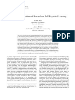 Classroom Applications of Research On Self-Regulated Learning