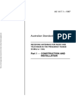 As 1417.1-1987 Receiving Antennas For Radio and Television in The Frequency Range 30 MHZ To 1 GHZ Constructio