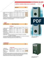 Calderas en Hierro Fundido para Gas Ó Gasóleo "SIME": Rondó