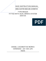 Maintenance Instruction Manual Type-Wdg3A Fitted With Dual Brake System 2004-05