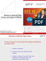 Open-E Backup To Attached Tape Library
