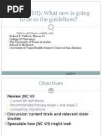 JNC VIII Hypertension Saudi