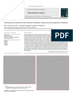 Tuning and Sensitivity of The Human Vestibular System To Low-Frequency Vibration