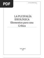 La Plusvalía Ideológica. Elementos para Una Crítica