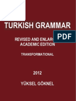 Turkish Grammar Revised and Enlarged Academic Edition Yuksel Goknel 2012