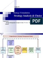 Strategy Formulation. Strategy Analysis & Choice (8-10M)