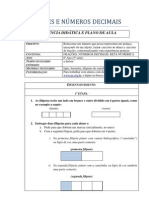 Fracoes e Numeros Decimais - Plano de Aula e Sequencia Didatica