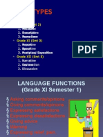 Text Types: Grade X (SMT 1) Grade X (SMT 2)