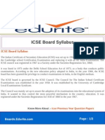 ICSE Board Syllabus