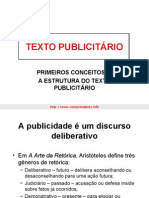 O Texto Publicitário