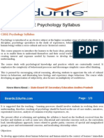 CBSE Psychology Syllabus