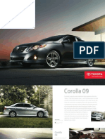 Brochure Toyota Corolla 2009