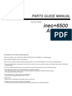 DEVELOP Ineo+ 6500 Parts List