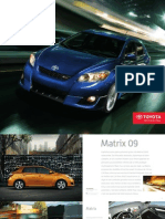 Brochure Toyota Matrix 2009