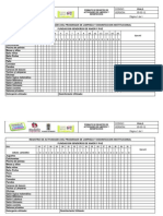 Registro de Actividades Del Programa de Limpieza y Desinfeccion Institucional